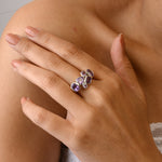 Amethyst Cluster Ring