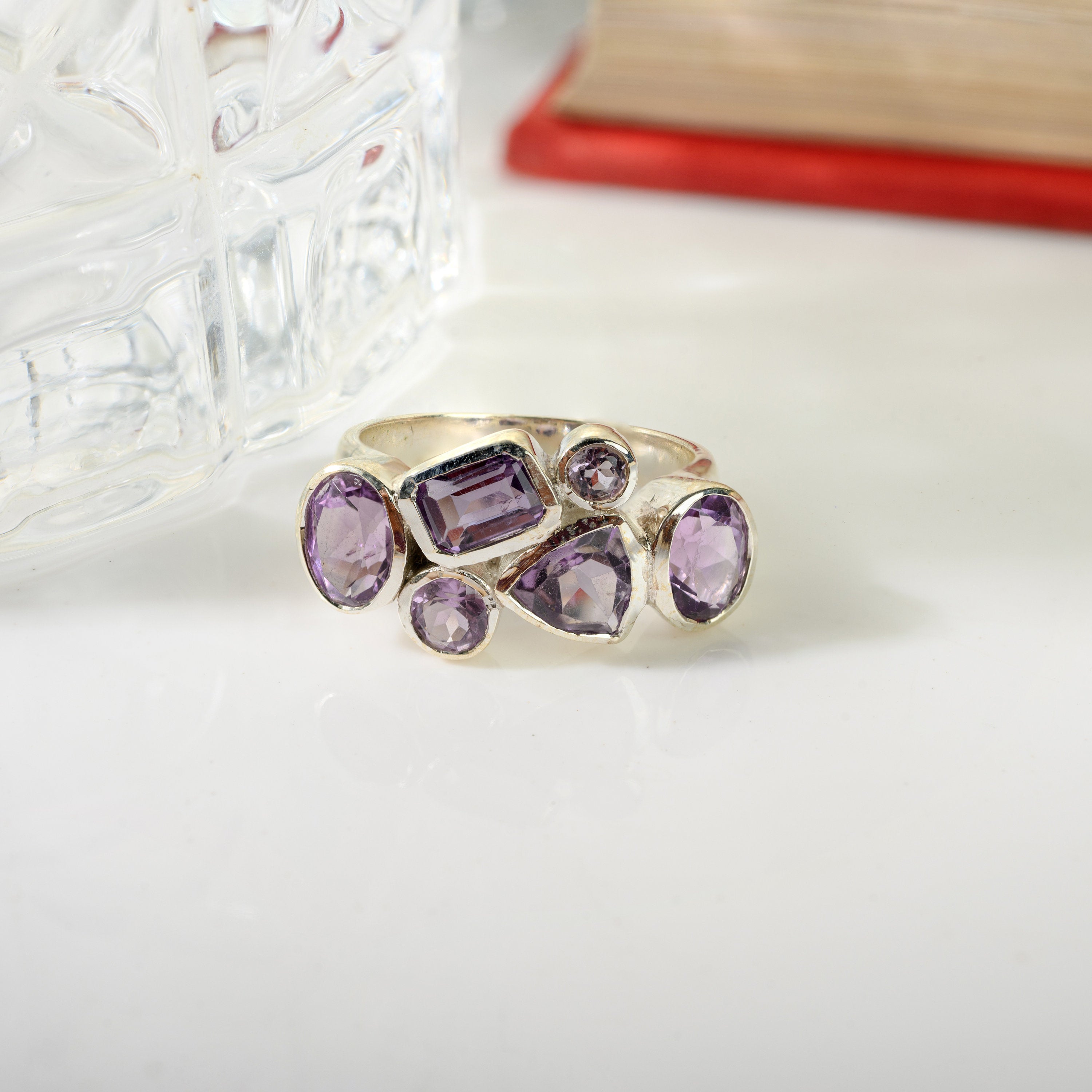 Amethyst Cluster Ring