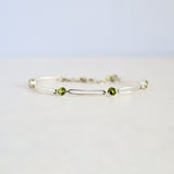 Peridot Bracelet in 925 sterling silver