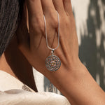 Floral Peridot Necklace