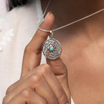Floral Peridot Necklace