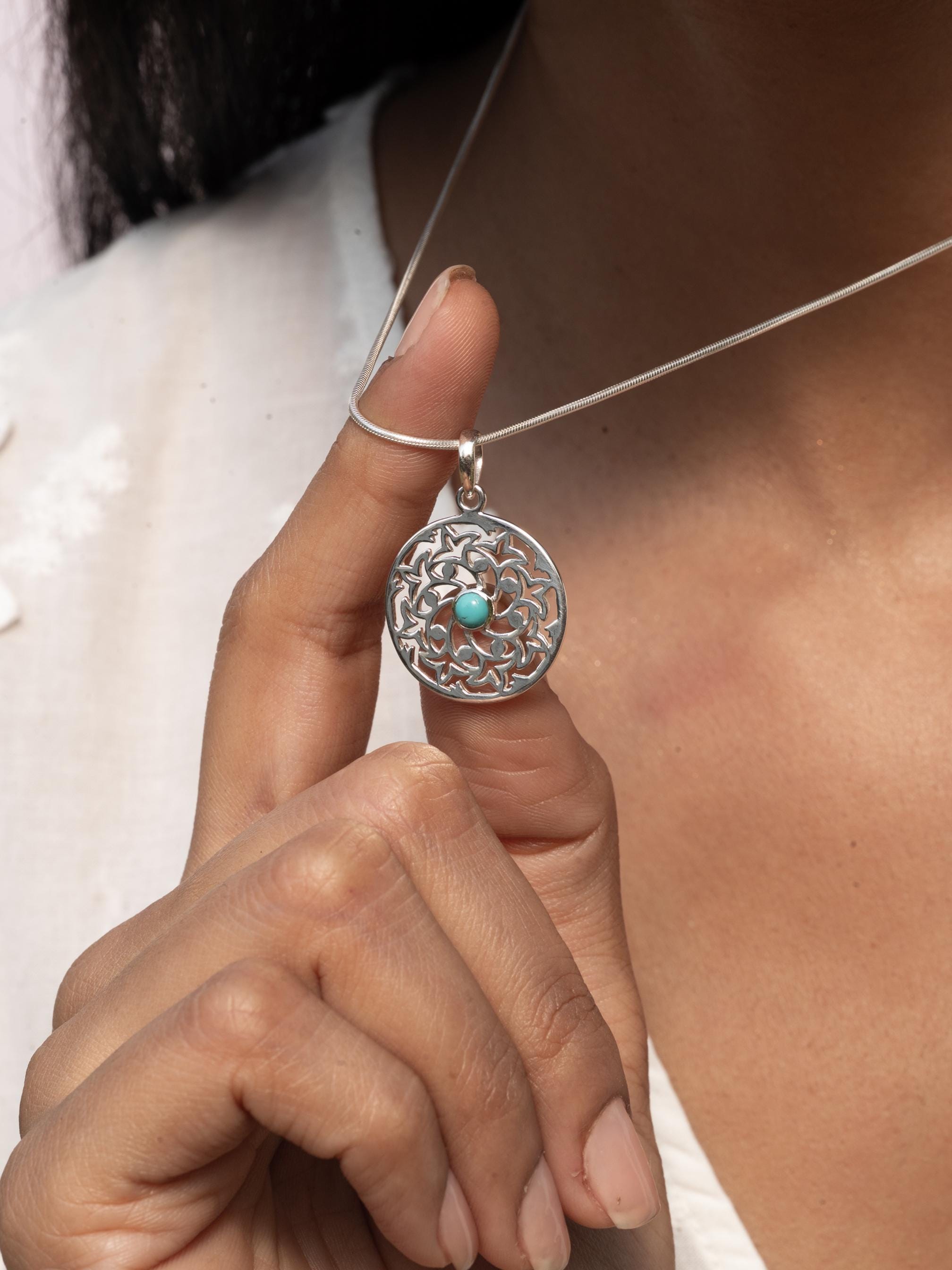 Floral Peridot Necklace