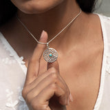 Floral Peridot Necklace