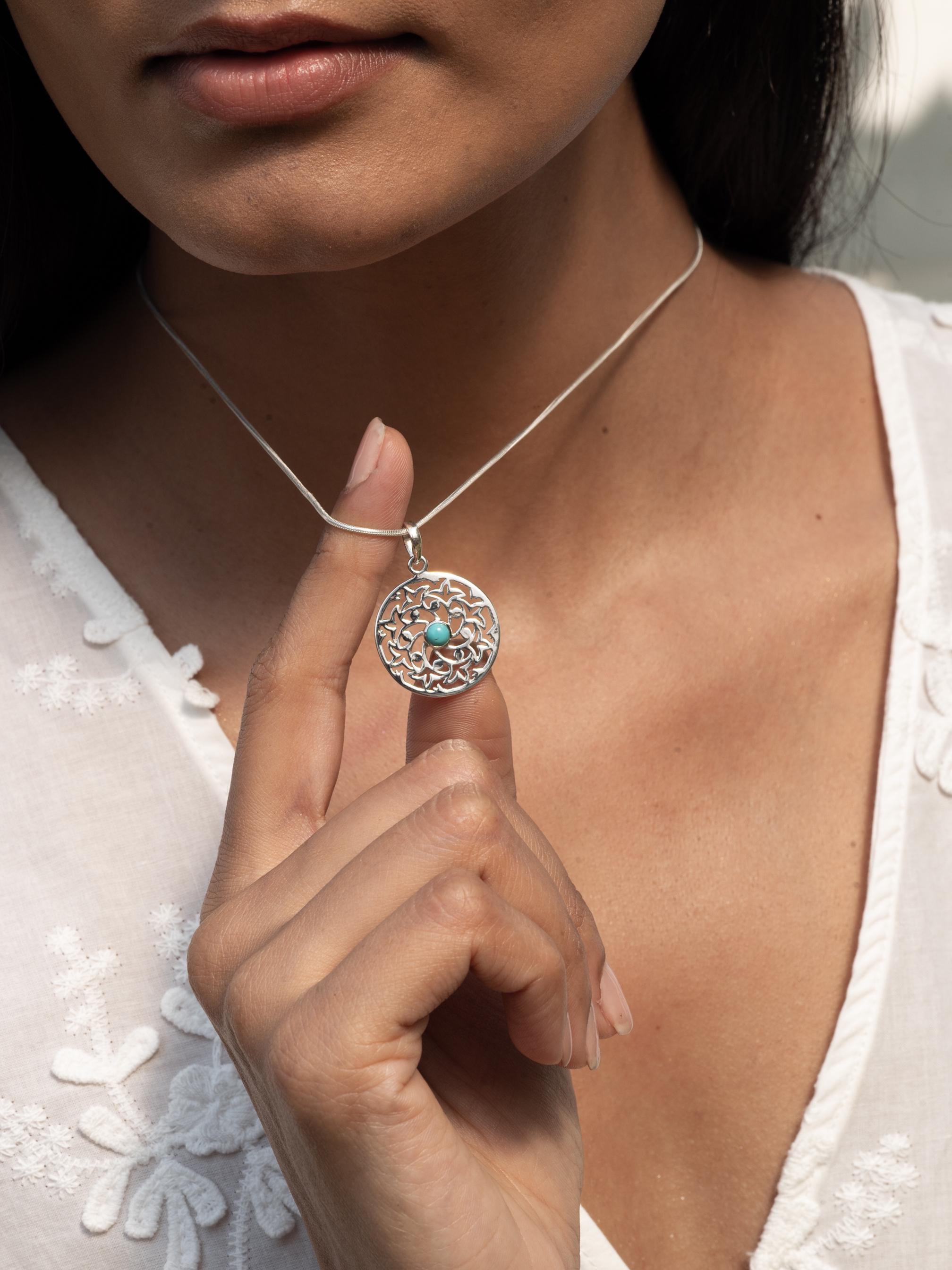 Floral Peridot Necklace