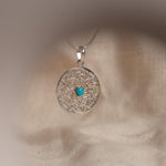 Floral Peridot Necklace