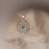 Floral Peridot Necklace
