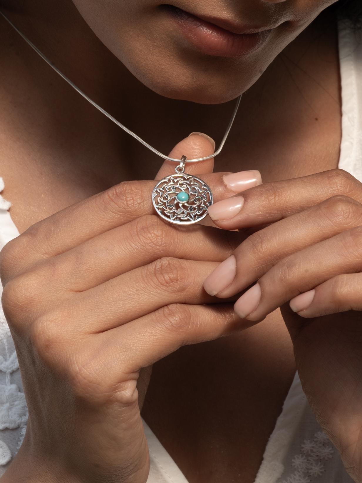 Floral Turquoise Necklace