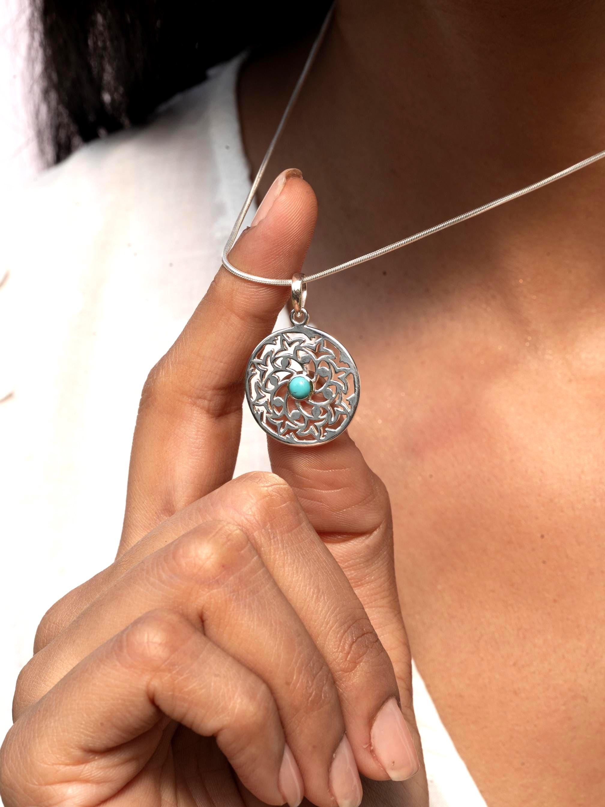 Floral Turquoise Necklace