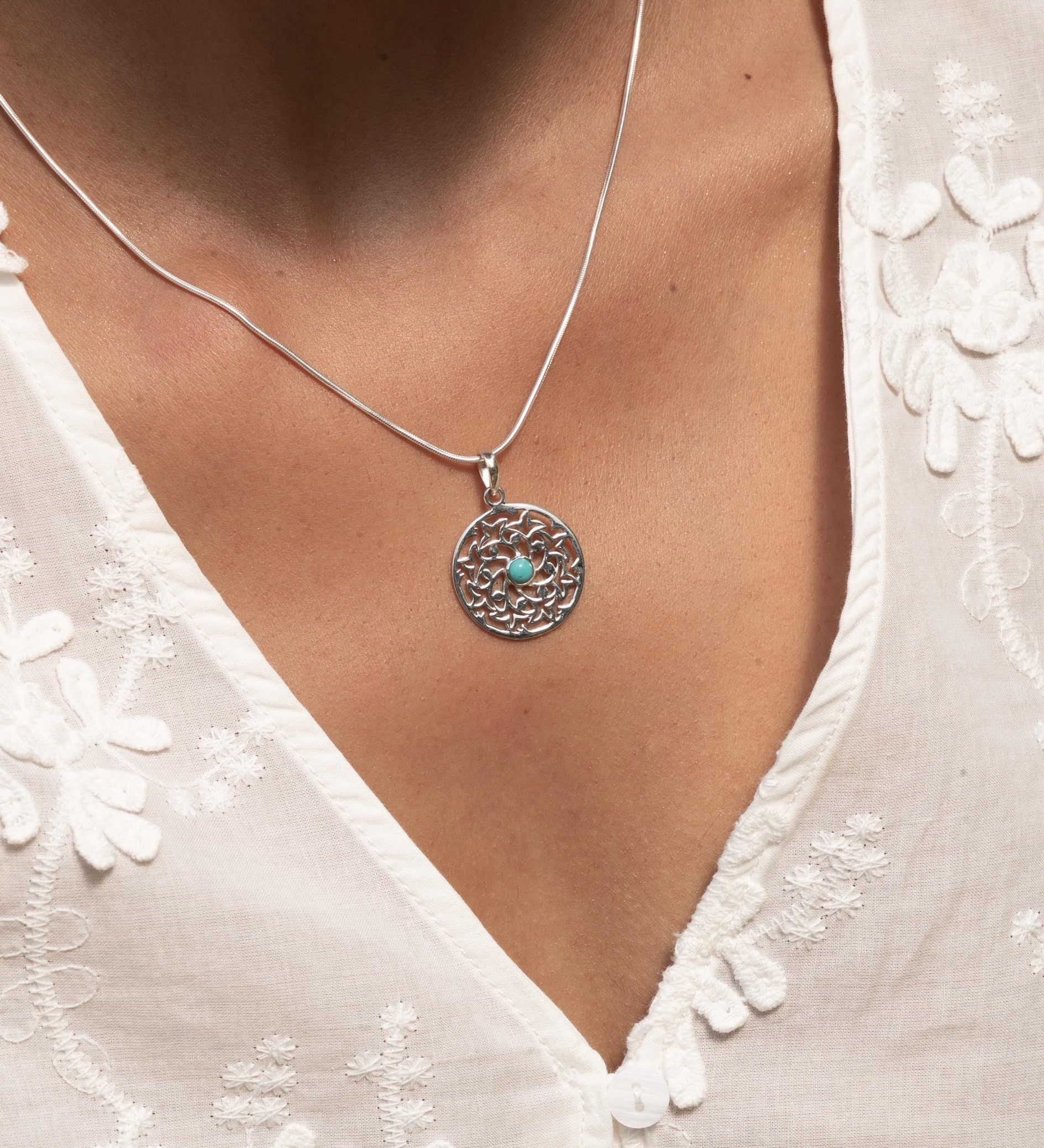 Floral Turquoise Necklace