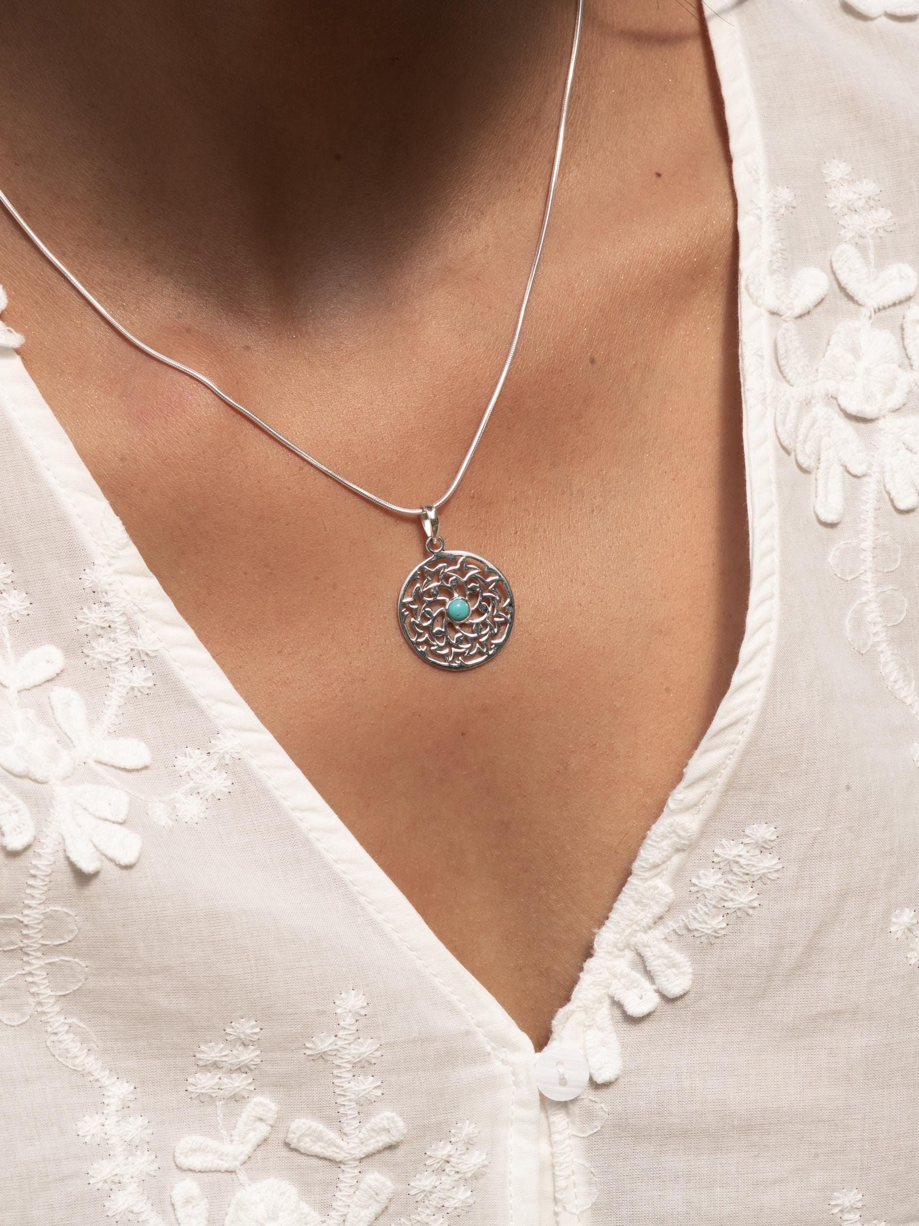 Floral Turquoise Necklace