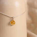 Citrine Flower Necklace