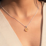 Citrine Flower Necklace