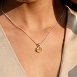 Citrine Flower Necklace