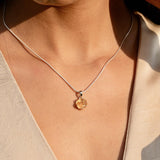 Citrine Flower Necklace