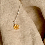 Citrine Flower Necklace
