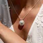 Blue Topaz Coral Pendant