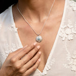 Blue Topaz Coral Pendant