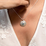 Blue Topaz Coral Pendant