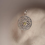 Floral Peridot Necklace