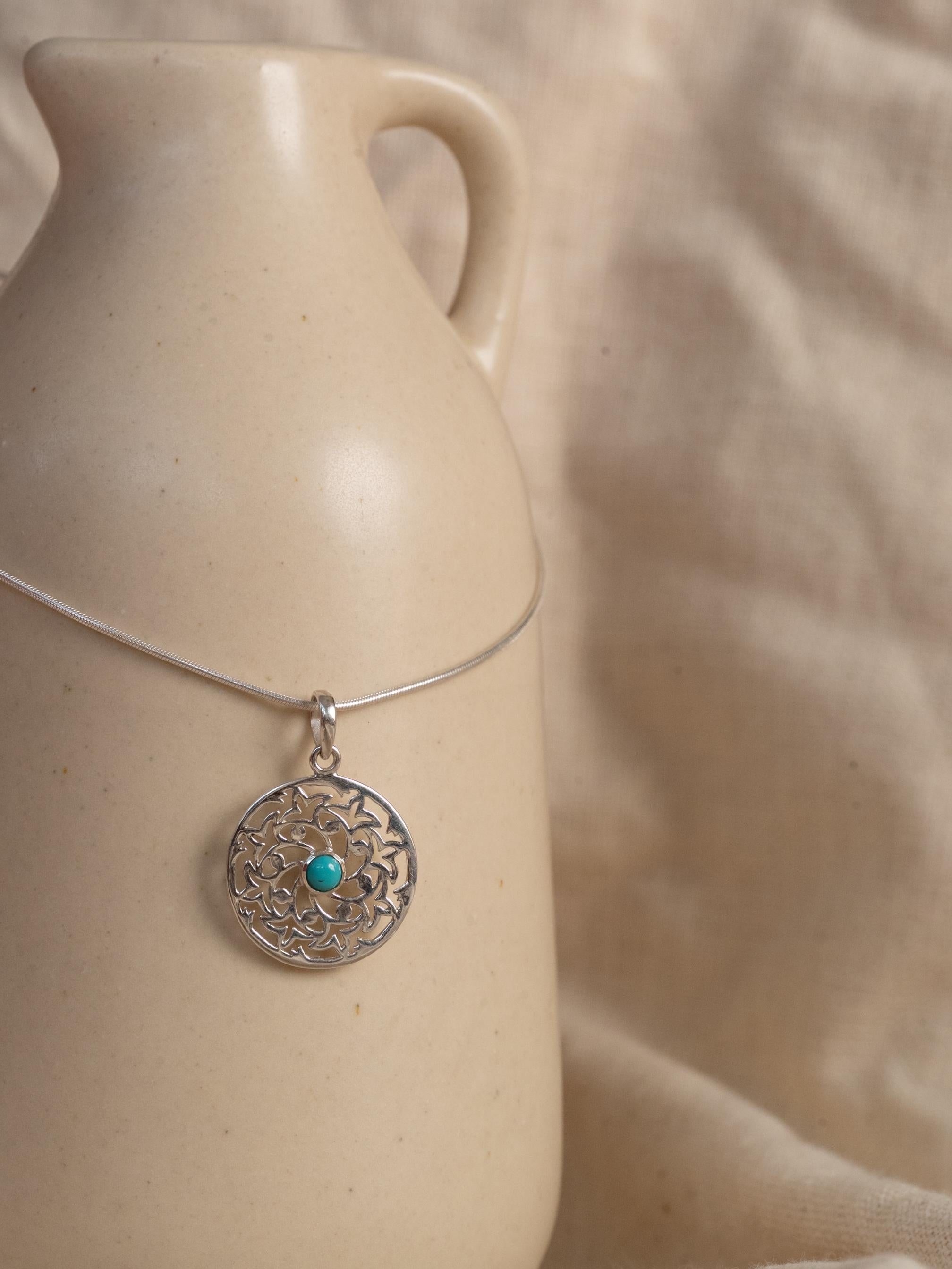 Floral Turquoise Necklace