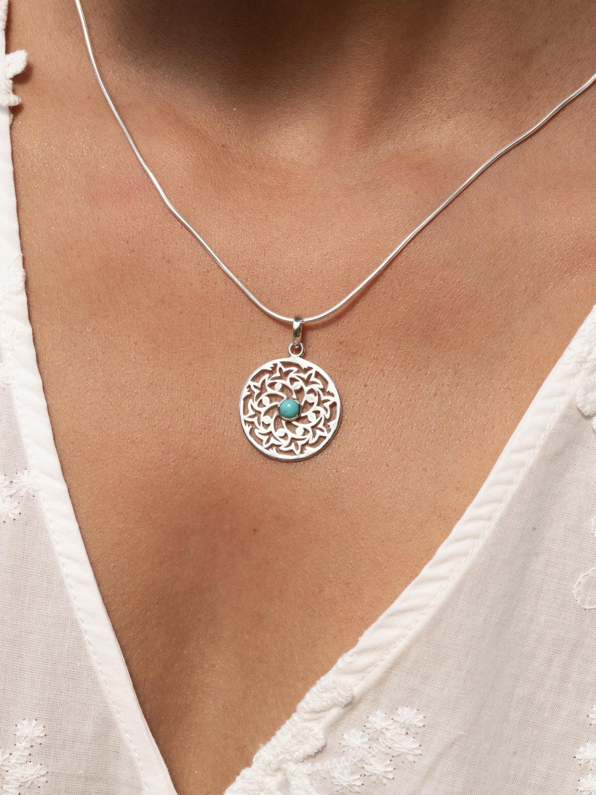 Floral Turquoise Necklace