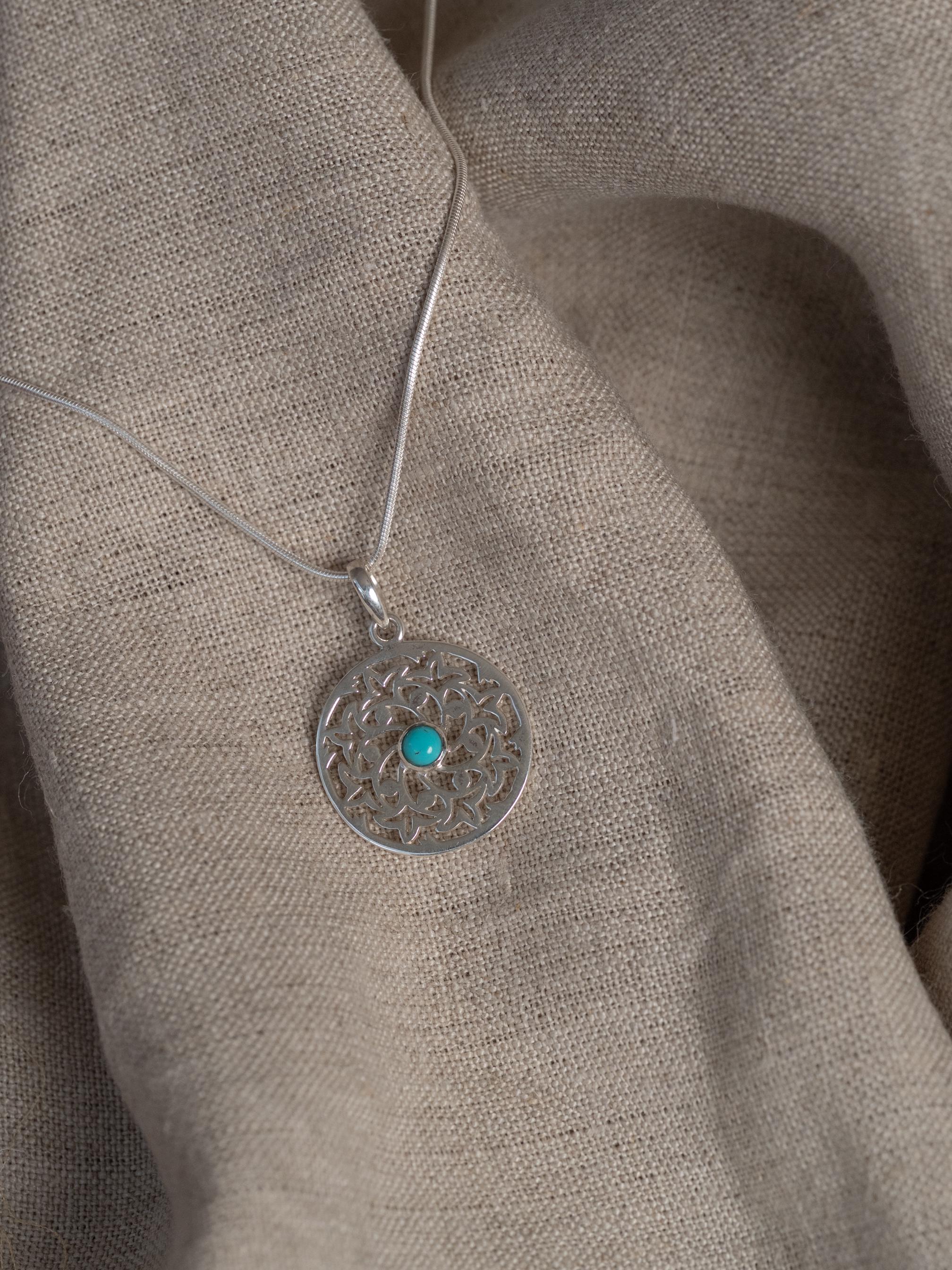 Floral Turquoise Necklace