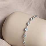 Dainty Blue Topaz Bracelet
