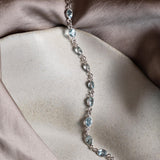 Dainty Blue Topaz Bracelet