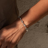 Dainty Blue Topaz Bracelet in 925 sterling silver